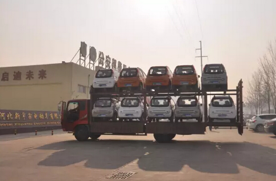 躍迪電動(dòng)汽車(chē)批量發(fā)車(chē)邢臺(tái)—緊隨時(shí)代發(fā)展